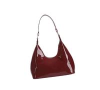 ZYMIADOU Sofisticado bolso de hombro para mujer, de piel sintética, bolso de mano para axilas, complementa cualquier atuendo para múltiples ocasiones, bolso de hombro casual de moda, Red, One Size