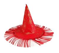 ZYMIADOU Sombrero de bruja de Halloween, disfraz de mago, disfraz de moda, cosplay, diversificado a lo largo de la novia, regalo para niños, festivales, cosplay