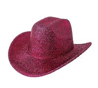 ZYMIADOU Sombrero de vaquero de oropeles para fiesta de graduación para mujer, modelo occidental, para hombre adulto, fiesta de graduación, sombreros de fieltro para hombres y hombres, fieltro con