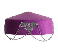 ZYMIADOU Sombrero étnico kazajo con flecos de tradición y modernidad para amantes de la cultura y participantes en eventos, sombrero étnico coleccionable