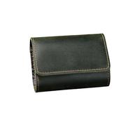 ZYMIADOU Tarjetero y monedero para mujer, estilo acordeón, organizador de almacenamiento de tarjetas de crédito, diseñado para organizar tarjetas, cartera japonesa, verde oscuro