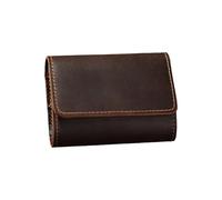 ZYMIADOU Tarjetero y monedero para mujer, estilo acordeón, organizador de almacenamiento de tarjetas de crédito, diseñado para organizar tarjetas, cartera japonesa, Color café