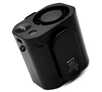 ZYMIADOU Ventilador recargable para colgar en la cintura con luz LED, portátil, portátil, para cuello y cinturón, refrigeración para camping y viajes, carga USB