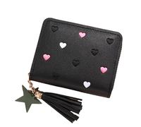 ZYMIADOU Versátil monedero práctico para mantener tu cambio y tarjetas organizadas, ideal para uso diario para hombres, Black, Mass Beauty