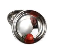 Zymjzbetic 1 Cuenco De Arroz Redondo Acero Inoxidable Grueso, Con Aislamiento Doble Capa, For Sopa, Verduras Y Para hornear, cocinar, ensaladas(18cm)