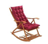 Zymjzbetic 1pc Outdoor Garden Reclining Chair Cushion Solid Color Soft Thicken Rocking Chair Seat Pad High Back Chair Cushion para Exteriores e Interiores(Color 8,48x120cm)