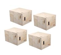 Zymjzbetic Caja pliométrica de Madera Multiusos for Saltos, Agilidad, acondicionamiento, Entrenamiento de Fuerza, Gimnasio en casa para Hacer Ejercicio en casa(7.9x8.7x13.8inch)