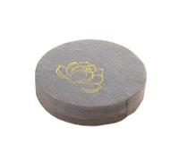 Zymjzbetic Cojines de meditación 40X6CM Yoga meditar Textura Dura cojín de meditación Almohada Respaldo Estera Tatami japonés extraíble y Lavable(B Gery,30X6CM)