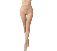 Zymjzbetic Medias finas Medias blancas semitransparentes de cintura alta y entrepierna suave for mujer, color liso, con puntera reforzada nailon(Light brown)