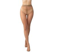 Zymjzbetic Medias finas Medias blancas semitransparentes de cintura alta y entrepierna suave for mujer, color liso, con puntera reforzada nailon(Khaki)