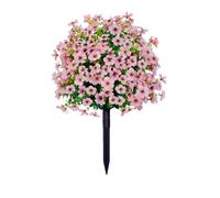 Zymjzbetic Plantas Artificiales 1 Pieza de árboles Artificiales plástico for paisajismo, Accesorios construcción, Flores en Miniatura(Pink)