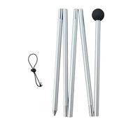 Zymjzbetic Postes para Tienda de campaña Varillas for Carpas, Poste Ligero for toldo, Longitud Ajustable, Soporte for Exterior, Piezas for de Playa Plegables(1.6M Double Tip)