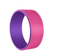Zymjzbetic Rueda de Yoga Circular, Pilates, Entrenamiento físico for Principiantes, Rueda después doblarse, Equipo para aliviar el Dolor de Espalda(Purple)