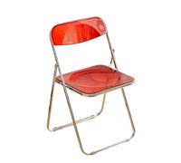 Zymjzbetic Silla Plegable Silla Plegable Transparente, Silla de Comedor Estilo Ins, Maquillaje for, Ropa y Muebles Modernos Elegantes for el hogar(Color 5)