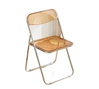 Zymjzbetic Silla Plegable Silla Plegable Transparente, Silla de Comedor Estilo Ins, Maquillaje for, Ropa y Muebles Modernos Elegantes for el hogar(Color 3)
