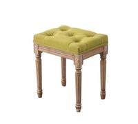 Zymjzbetic Taburete de Entrada Madera Caucho Banco Zapatos Vintage | Extremo del dormitorio con asiento de tocador tallado(Neon Yellow)