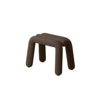 Zymjzbetic Taburete de Maquillaje Maquillaje Vanity Taburete Tocador | Porche Cambiador de zapatos Dormitorio Sala de estar Taburetes de ocio con forma de tira irregular(Brown)