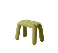 Zymjzbetic Taburete de Maquillaje Maquillaje Vanity Taburete Tocador | Porche Cambiador de zapatos Dormitorio Sala de estar Taburetes de ocio con forma de tira irregular(Grass green)