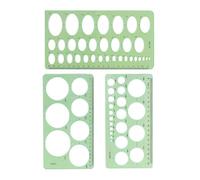 Zymoplas 1 Juego de plantillas circulares, suministros de arte ligeros, plantillas de práctico para dibujar, apariencia exquisita, larga vida útil