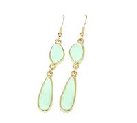 Zymoplas 1 par de pendientes colgantes, accesorios de joyería irregulares, regalos femeninos, decoraciones exquisitas para mujer, pendientes de aleación chapados en oreja, Fruta Verde