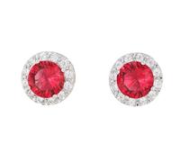 Zymoplas 1 par de pendientes de cobre para mujer, reemplazo exquisito, pendiente de fiesta para mujer a la moda, joyería para banquete, regalo de cumpleaños, Rosa roja