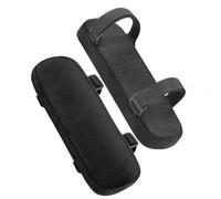 Zymoplas 1 par de reposabrazos de Silla de liberación rápida para el hogar y la Oficina, Taburete extraíble portátil, cojín de Soporte para Brazos, Almohadilla para reposabrazos, Negro