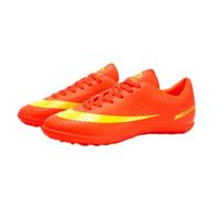 Zymoplas 1 par de Zapatos de fútbol para Hombre, Zapatillas Deporte fútbol, Mano Obra Fina, suavidad, Accesorio Entrenamiento para jóvenes, Regalo Elegante y Dulce, Naranja, Cuarenta y Cuatro