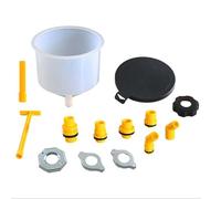 Zymoplas 14 unids/set embudo de llenado de refrigerante para radiador motor, Para sistema agua para coche, recarga vertido, portátil, a prueba derrames, automotriz