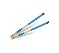 Zymoplas 2 uds baquetas instrumento de Para madera de bambú tacos Fascis partes palos balada varilla tambor música folk paquete mango goma, Azul