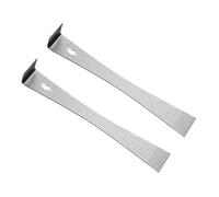 Zymoplas 2 unids/set de barra de palanca acero inoxidable, herramienta raspadora sin arañazos, tabla raspado, barra plana acero inoxidable, juego palanca