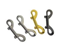 Zymoplas 4 piezas de pernos a presión de acero doble extremo Color sólido gancho cierre cinturón portátil reutilizable extraíble Clips resistencia hebillas