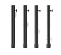 Zymoplas 4 unids/Set Extensiones De Patas De Acero Ajustables Elevadores 4 Niveles para Mesas Plegables Extensiones Patas Plegables - Altura, 44cm