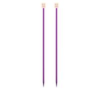 Zymoplas Agujas de tejer de una sola punta Color aleatorio, aguja tejer, equipo costura ligero, suministros para el hogar, 35cm, 5.0 mm