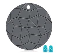 Zymoplas Alfombrilla de bolígrafo de impresión 3D, almohadilla diseño resistente al calor silicona, tablero dibujo reutilizable para adolescentes, accesorios diseñadores principiantes, gris