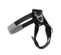 Zymoplas Ascensor de pie, Cuerda de Escalada en Roca, Elevador de aleación Ajustable, Equipo de Seguridad portátil para Deportes al Aire Libre, Accesorios de Hardware, Negro Izquierdo