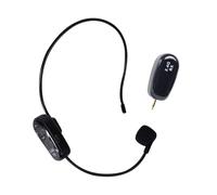 Zymoplas Auriculares con micrófono inalámbrico, Receptor de micrófono Universal portátil, Amplificador de Voz, Altavoces para enseñanza, Profesor de Escuela al Aire Libre
