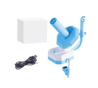 Zymoplas Bobinadora de bolas de hilo eléctrica, soporte hilo velocidad continua para ganchillo, bobinadora bolas automática ABS, eléctrica, AZUL