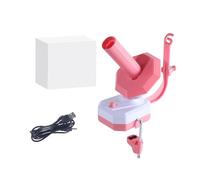 Zymoplas Bobinadora de bolas de hilo eléctrica, soporte hilo velocidad continua para ganchillo, bobinadora bolas automática ABS, eléctrica, ROSA