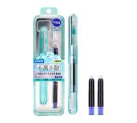 Zymoplas Bolígrafo de tinta con agarre antideslizante para entusiastas de la caligrafía creativa, papelería con agarre antideslizante para la escuela, garabatos creativos de plástico, tipo+2