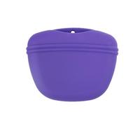 Zymoplas Bolsa de Cintura elástica para Entrenamiento de Mascotas, Bolsa Almacenamiento alimentación Gran Capacidad, contenedor para Practicar Bolsas Comida para Correr al Aire Libre, Violeta