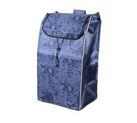 Zymoplas Bolsa de compra ecológica Diga adiós a las bolsas de plástico individuales Carro de la compra de tela Bolsa de repuesto del carro de la compra, azul oscuro