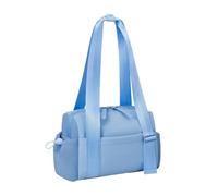 Zymoplas Bolsa de fitness con bonitos colores y bucles de cuerda para almacenamiento de artículos pequeños, bolsa de poliéster para deportes, bolsa de viaje, bolso de mano, azul