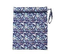 Zymoplas Bolsa de pañales reutilizable con gran capacidad para artículos húmedos y secos, bolsas húmedas para pañales de tela impermeable, bolsa lavandería húmeda poliéster, conejito azul
