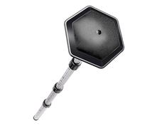 Zymoplas Bolsa de Viaje para Golf, Barra de Soporte, Protector de Palos con Escudo, Poste antiimpacto, aleación de Aluminio, Palo Protector telescópico Plegable, Negro