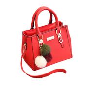 Zymoplas Bolso con características elegantes y prácticas Estilo cotidiano Bolso colgante de PU Bolsos cruzados Bolso bandolera Bolso de hombro, rojo