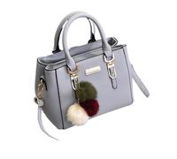 Zymoplas Bolso con características elegantes y prácticas Estilo cotidiano Bolso colgante de PU Bolsos cruzados Bolso bandolera Bolso de hombro, Gris claro
