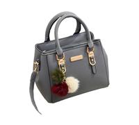 Zymoplas Bolso con características elegantes y prácticas Estilo cotidiano Bolso colgante de PU Bolsos cruzados Bolso bandolera Bolso de hombro, gris oscuro