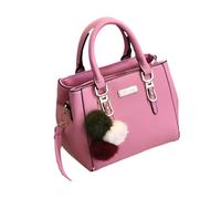 Zymoplas Bolso con características elegantes y prácticas Estilo cotidiano Bolso colgante de PU Bolsos cruzados Bolso bandolera Bolso de hombro, rosa