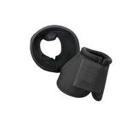 Zymoplas Botas de Campana de Caballo absorbentes Golpes, Amplia aplicación, para Necesidades ecuestres, no deslizantes, absorbentes, para competiciones fijación, Negro, S