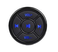 Zymoplas Botón Multimedia inalámbrico de Mano Control Remoto Cierre a presión conectar teléfono o Tableta a través de Bluetooth sin, Botón Negro